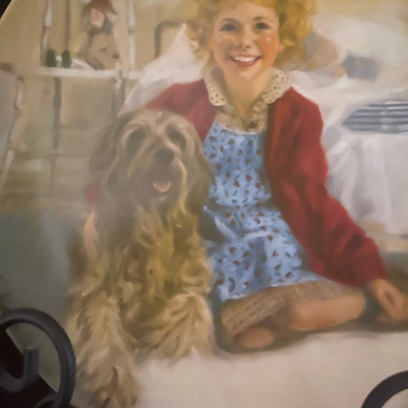 Edwin M Knowles China Company Annie & Sandy Collector Plate Painted By W Chamber - Picture 3 of 10